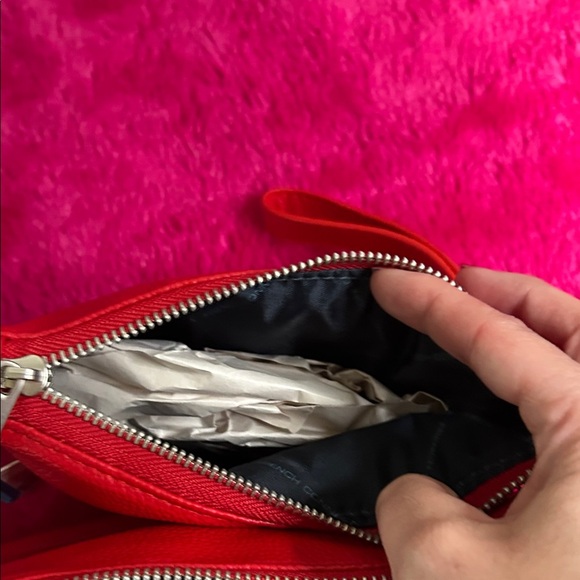 French Connection Vibrant Red Wristlet Clutch - Picture 6 of 7